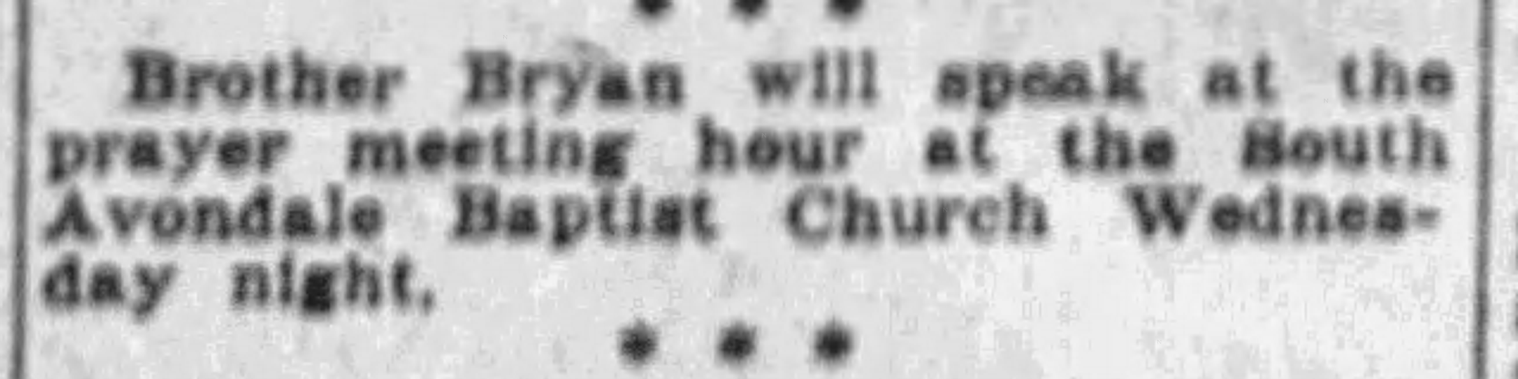 South Avendale Baptist Church